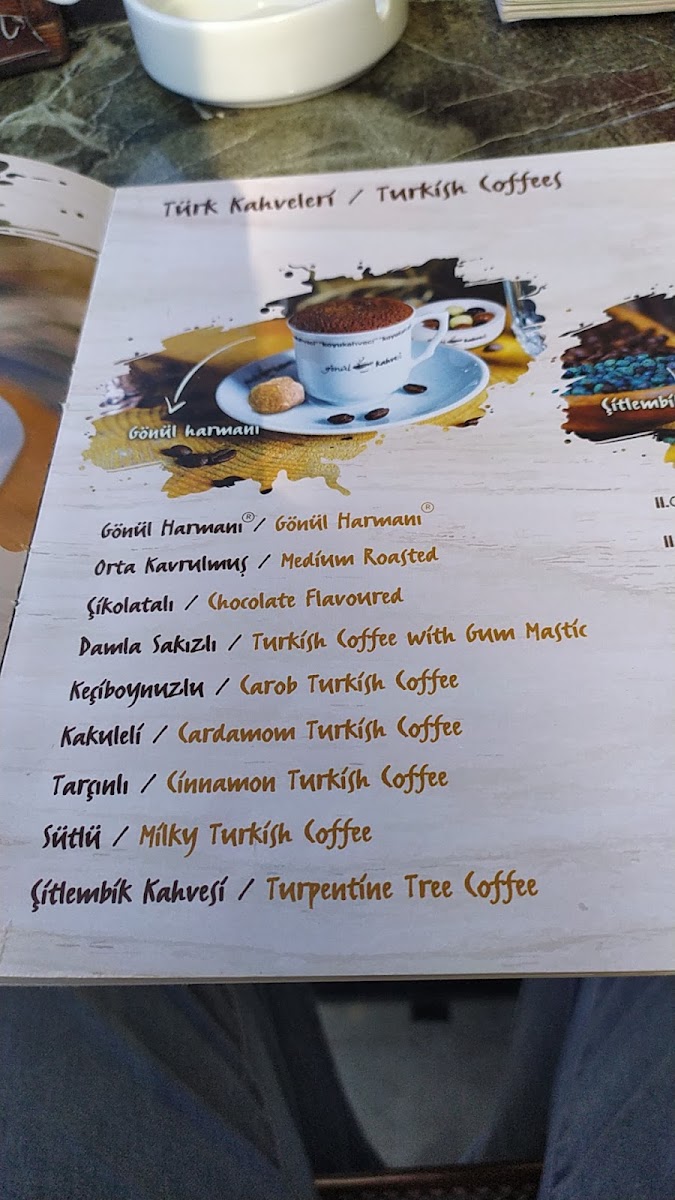 GÖNÜL KAHVESİ İNEGÖL AVM menu board