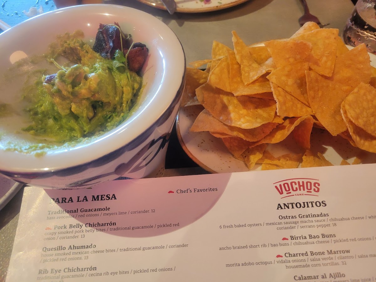 Vochos CDMX menu board