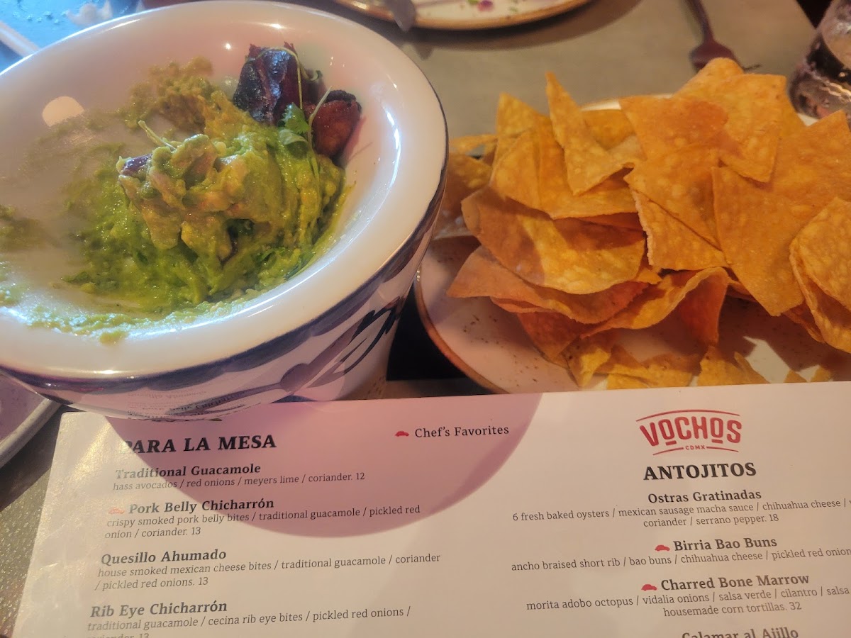 Vochos CDMX menu board