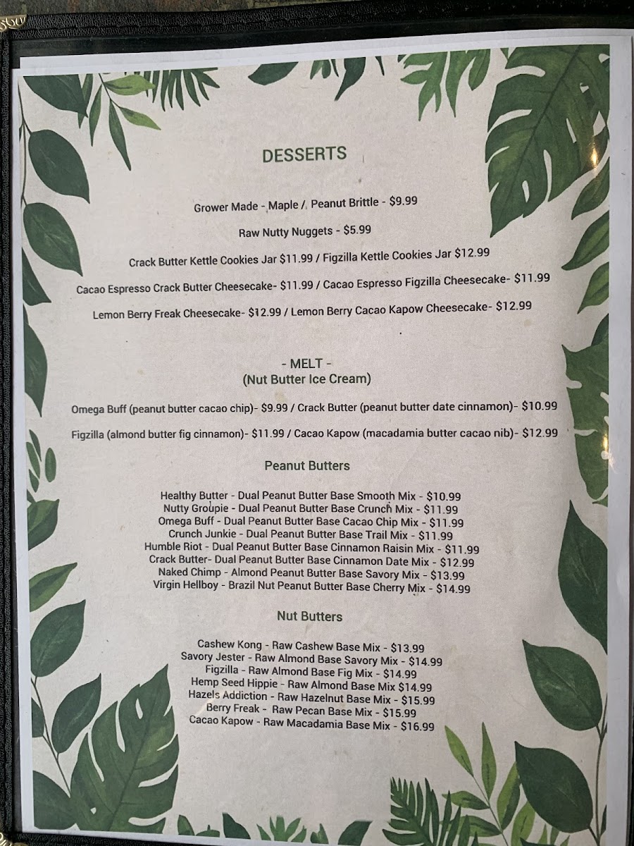 PLANT GOSSIP / ORVEGANIC KITCHEN menu board