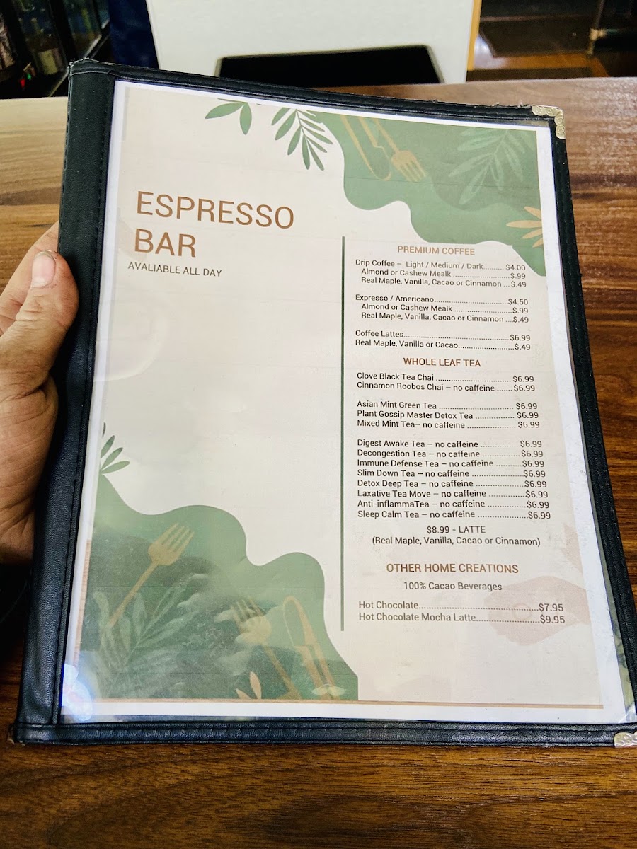 PLANT GOSSIP / ORVEGANIC KITCHEN menu board