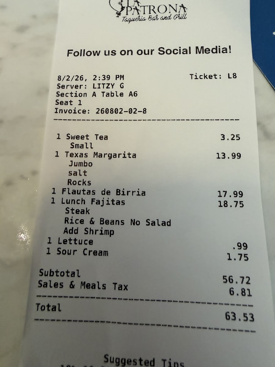 Taqueria La Patrona - Grassfield