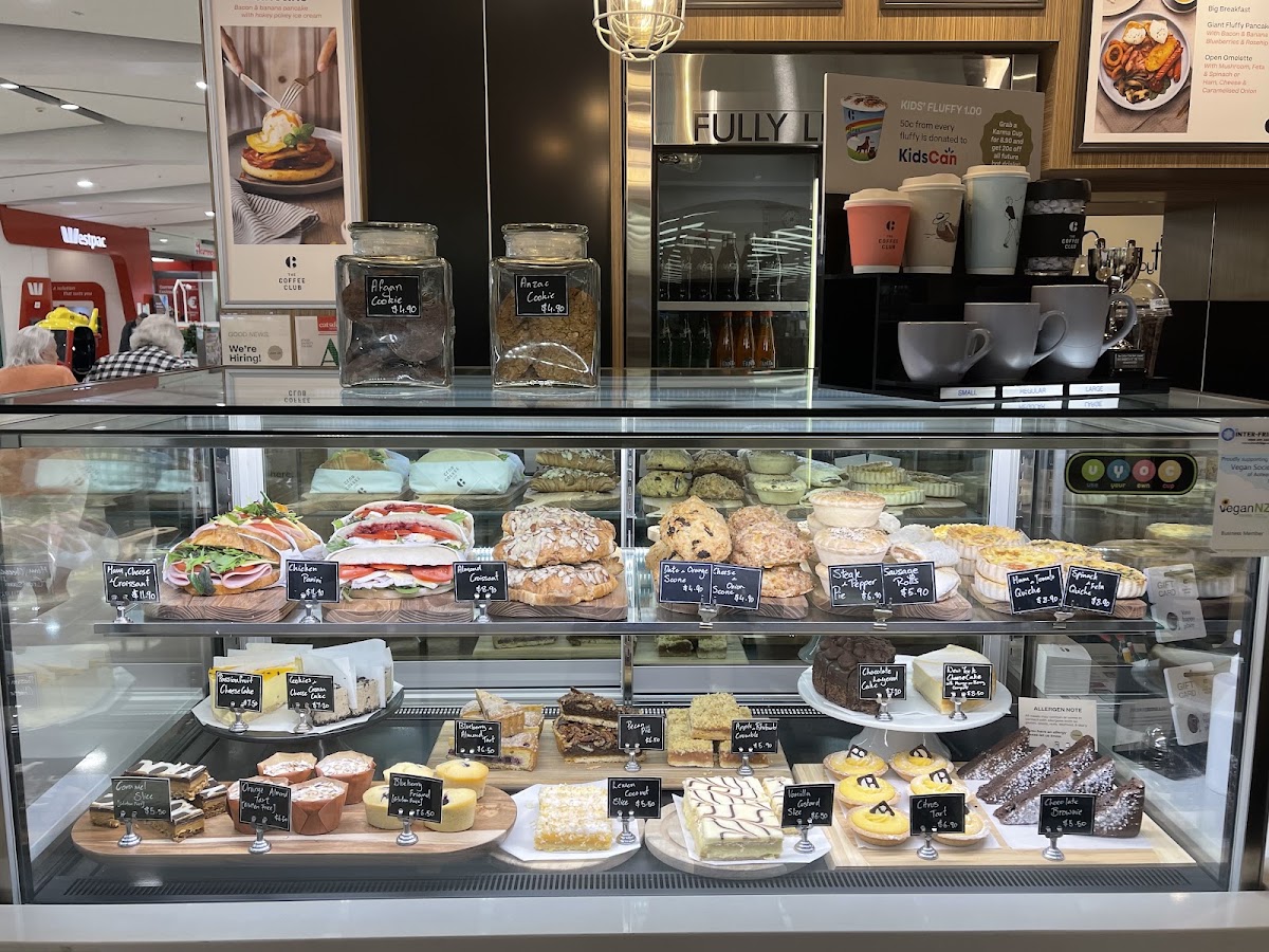 The Coffee Club Glenfield menu board