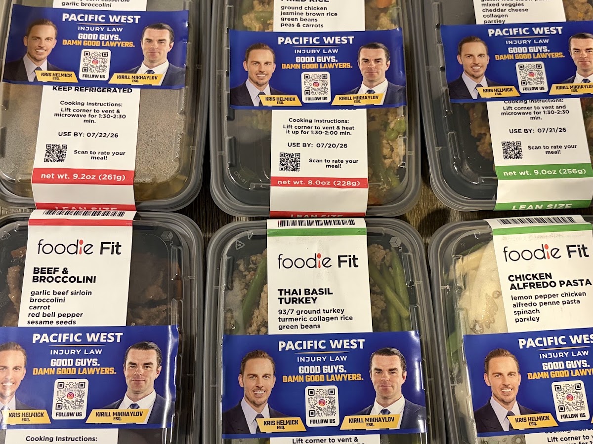 Foodie Fit - Northwest menu board