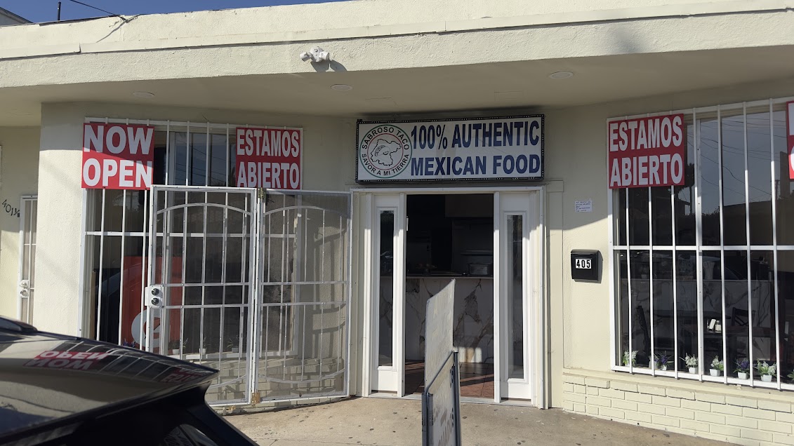 Sabroso taco savor a mi tierra