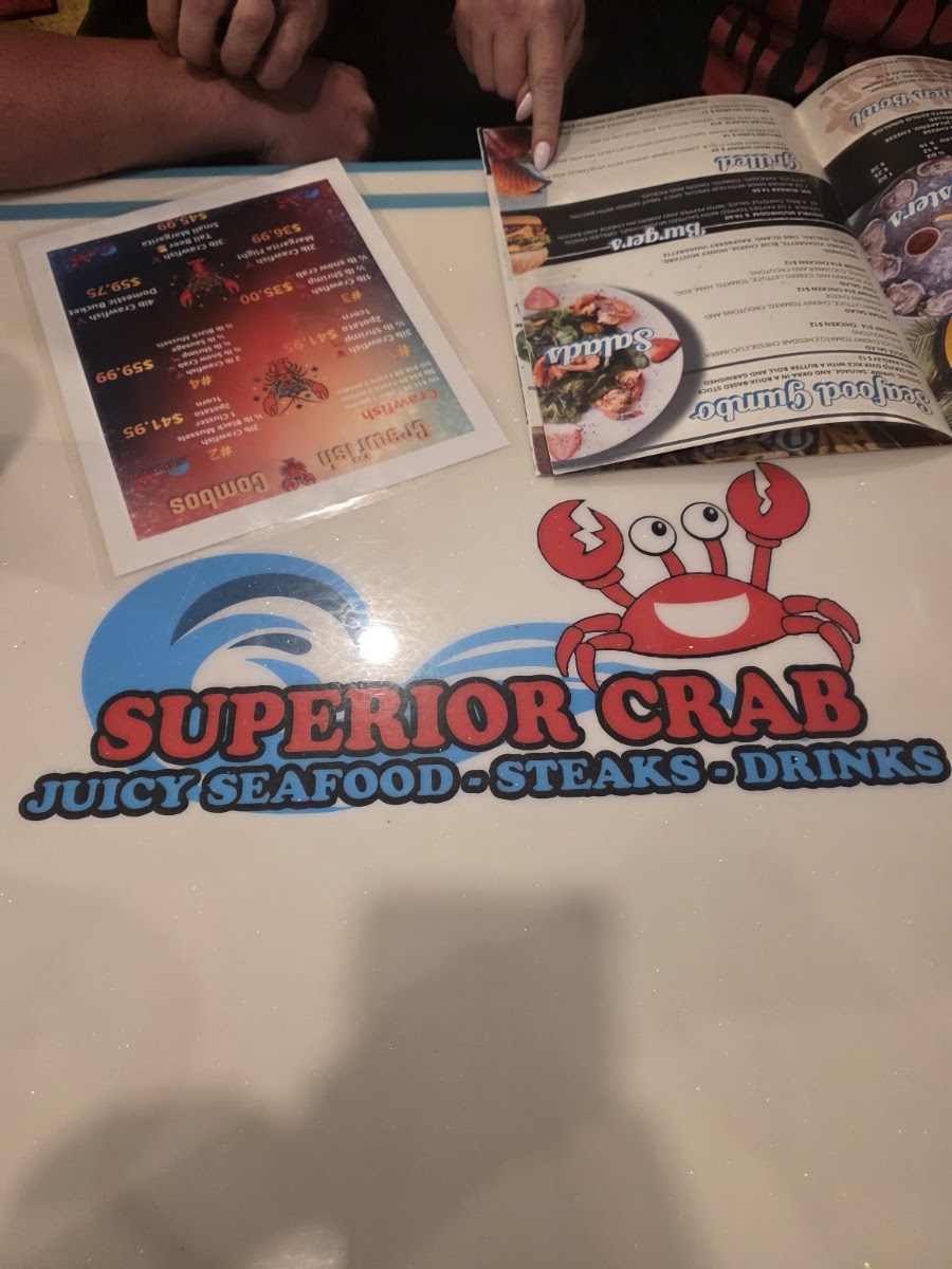 Superior Crab | Monticello, AR menu board