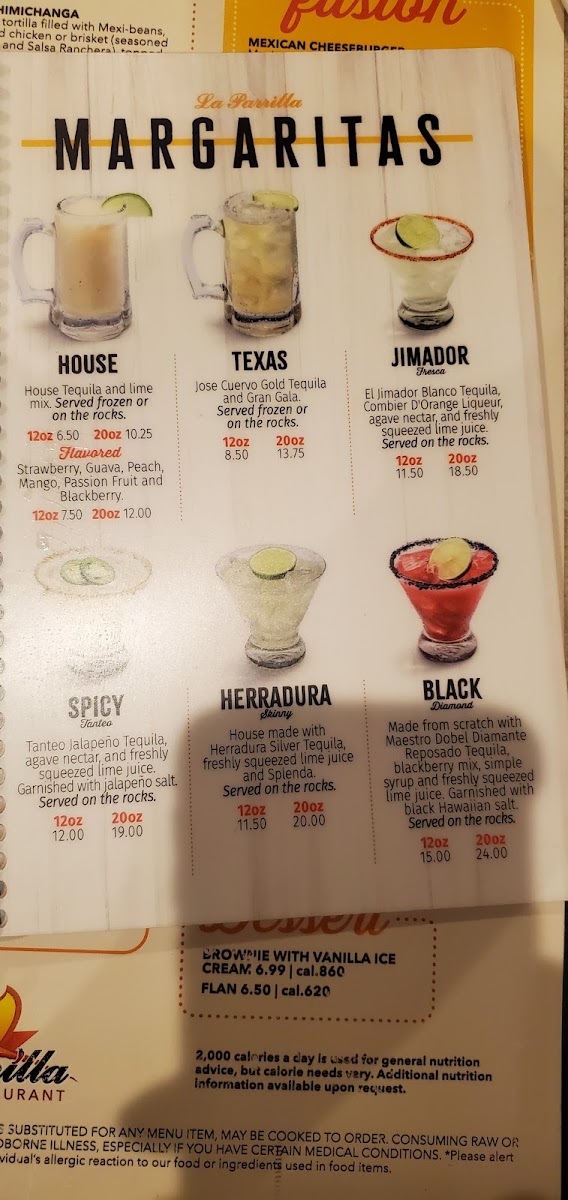 La Parrilla Mexican Restaurant - Dallas Hwy, GA menu board
