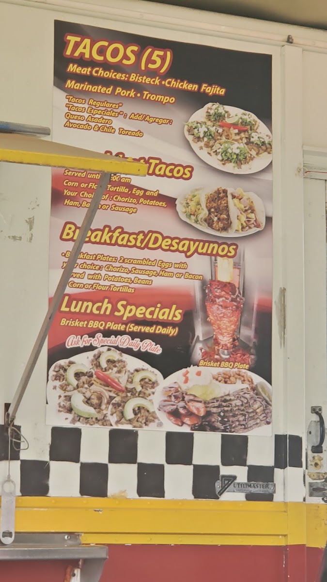 Jessica's Express menu board