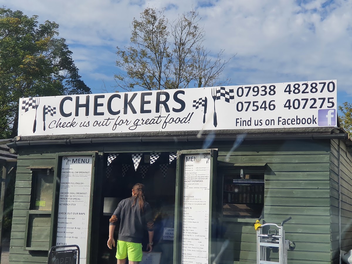 Checkers menu board