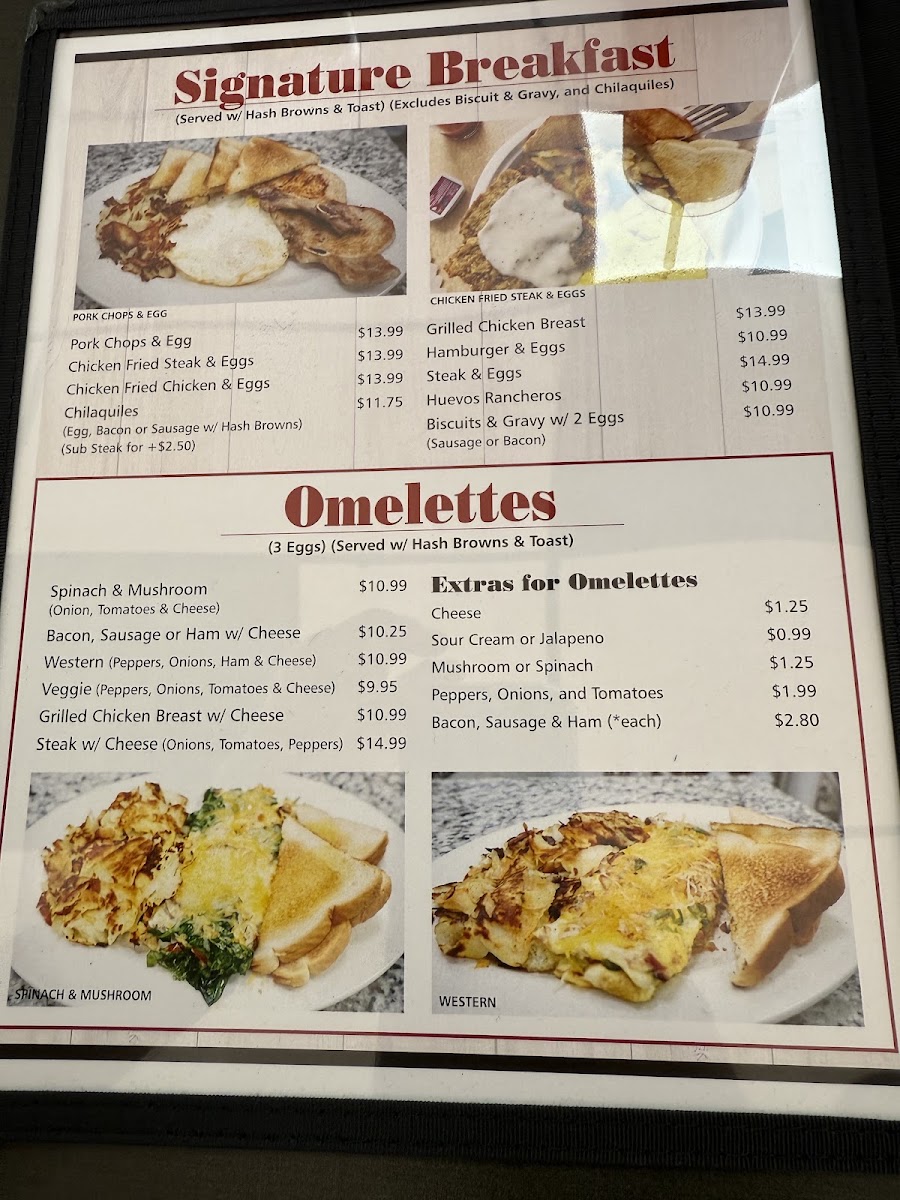 Roys Breakfast & Lunch #2 menu board