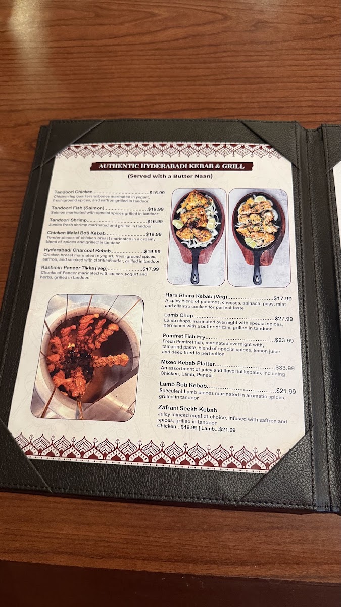 Beyond Biryani menu board