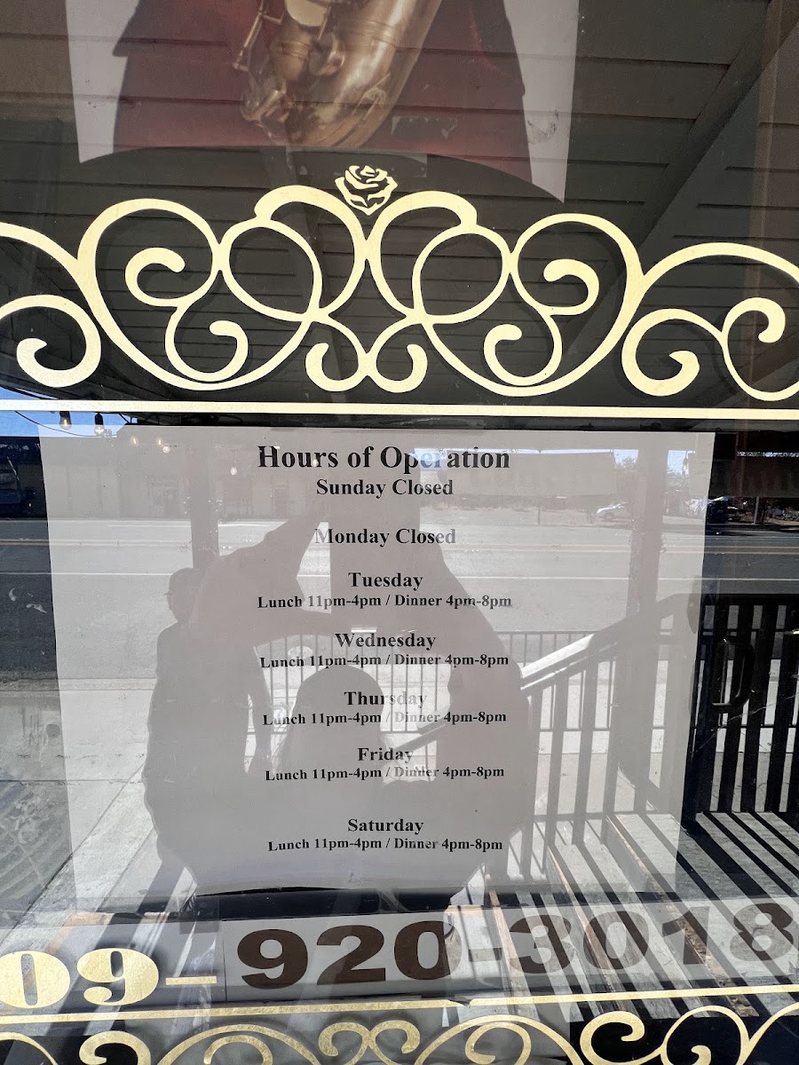 1-4-5 Club Steakhouse & Lounge menu board