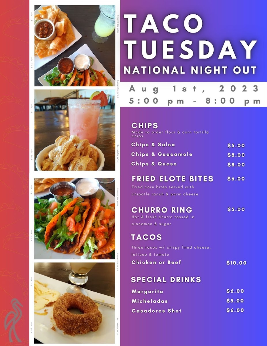 Vista Grill At La Contenta menu board