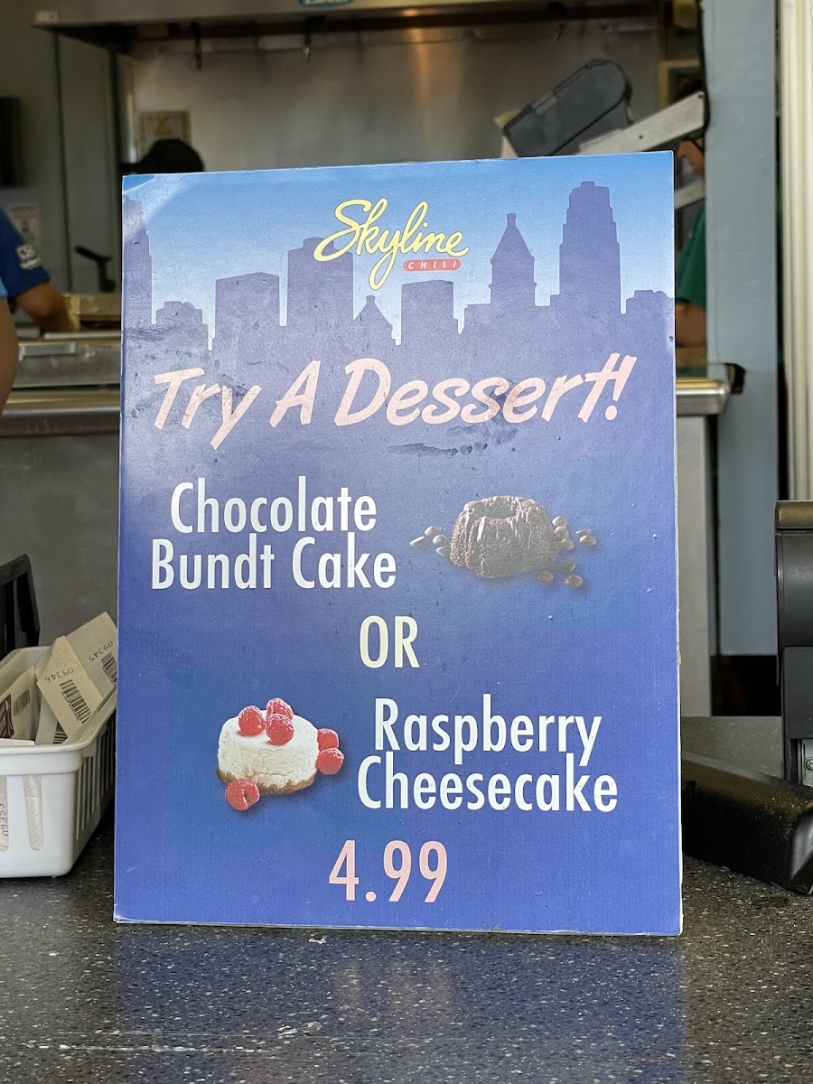 Skyline Chili menu board