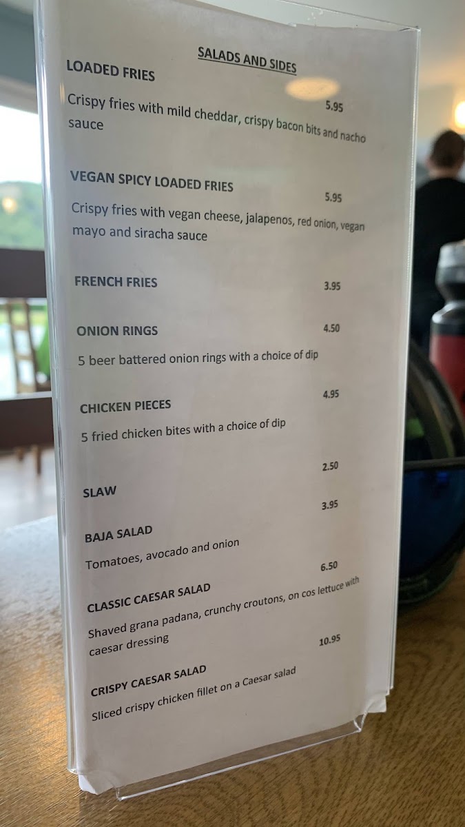 Oscar's Cafe menu board