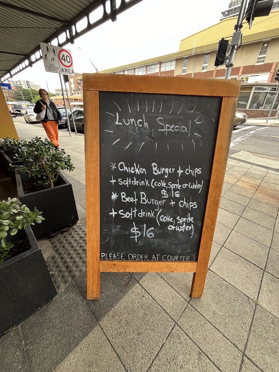 Pulse Espresso Bar menu board