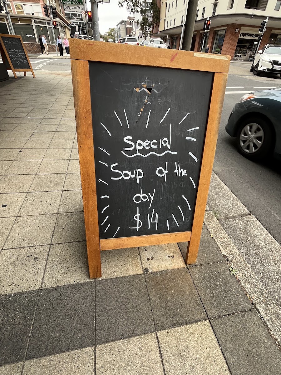 Pulse Espresso Bar menu board