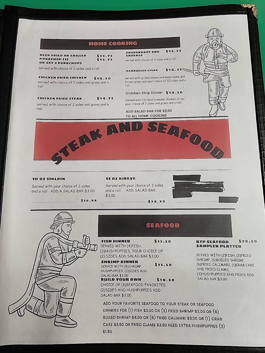 Willie's menu board
