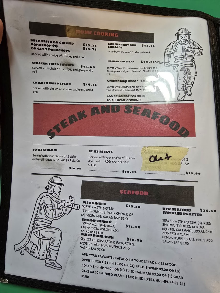 Willie's menu board