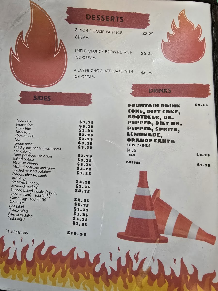 Willie's menu board