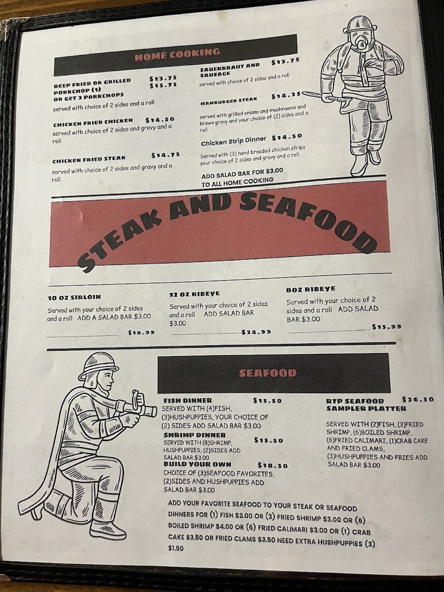 Willie's menu board