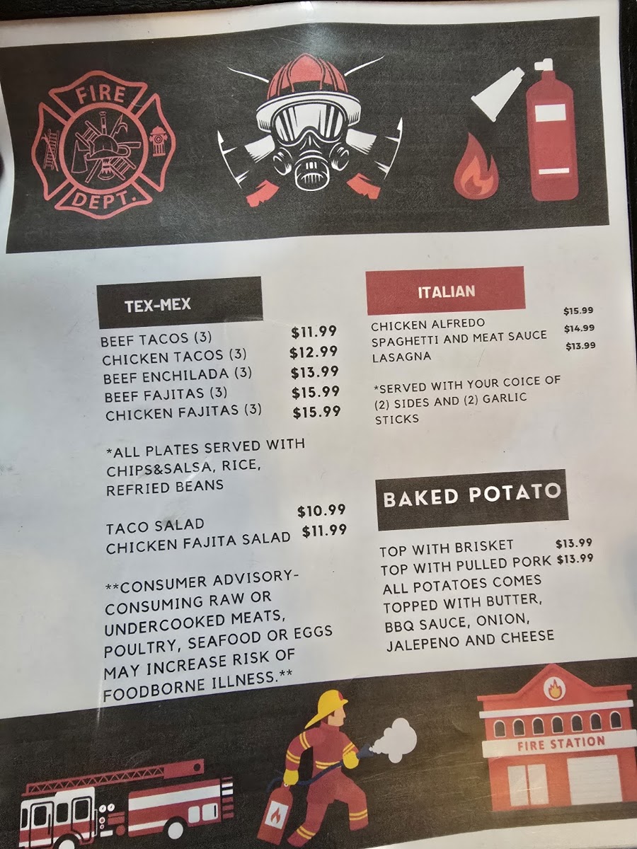 Willie's menu board