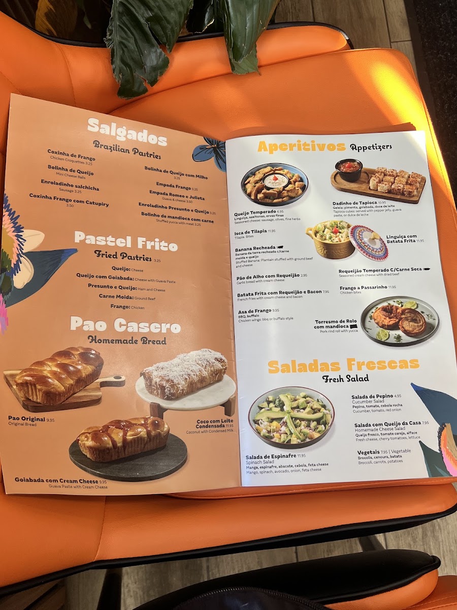 Rainha Dos Queijos Restaurant menu board