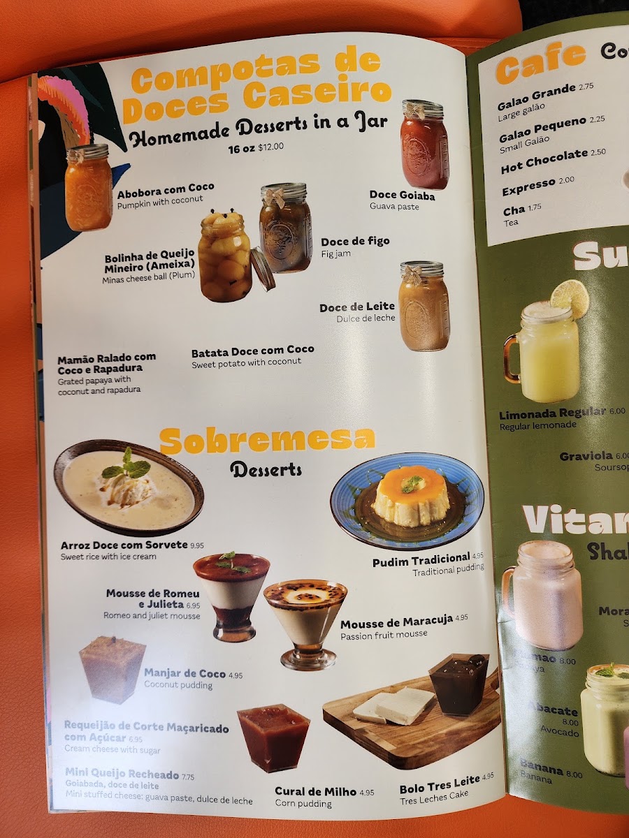 Rainha Dos Queijos Restaurant menu board
