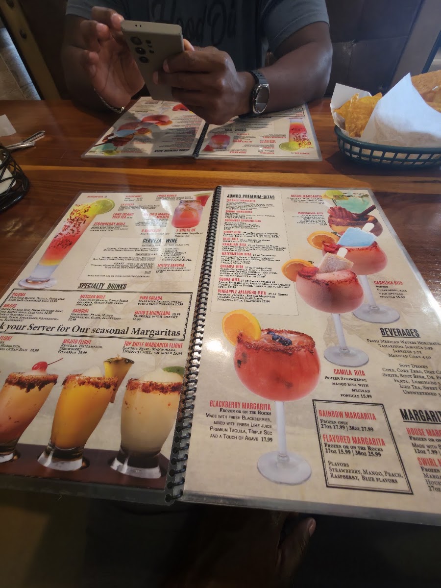 MI Tio Mexican Grill menu board