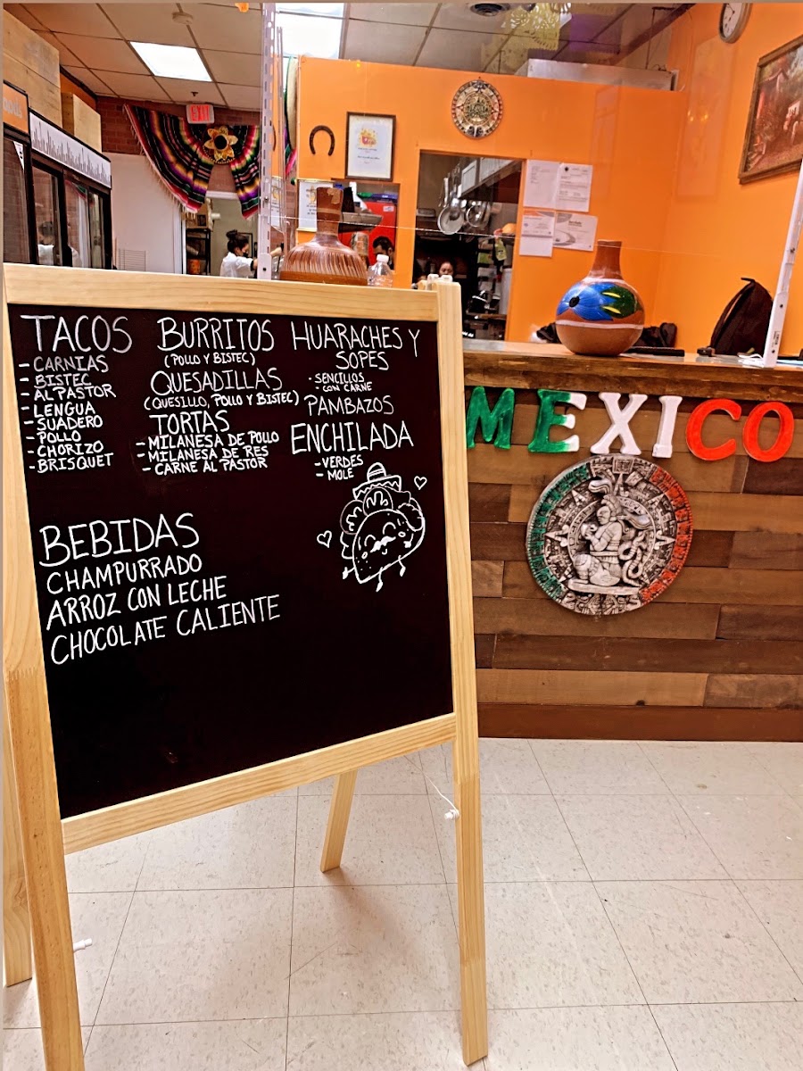 Cielito Lindo menu board