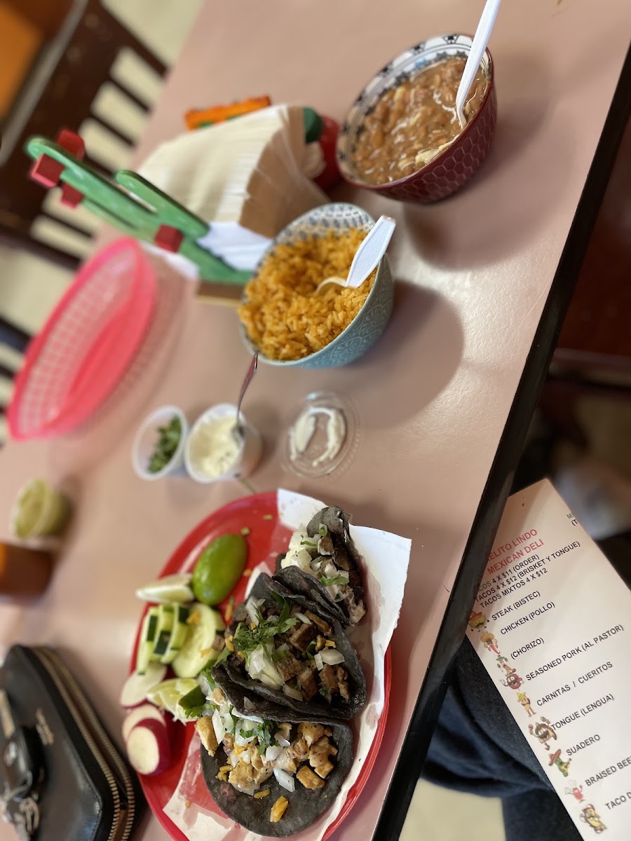 Cielito Lindo menu board