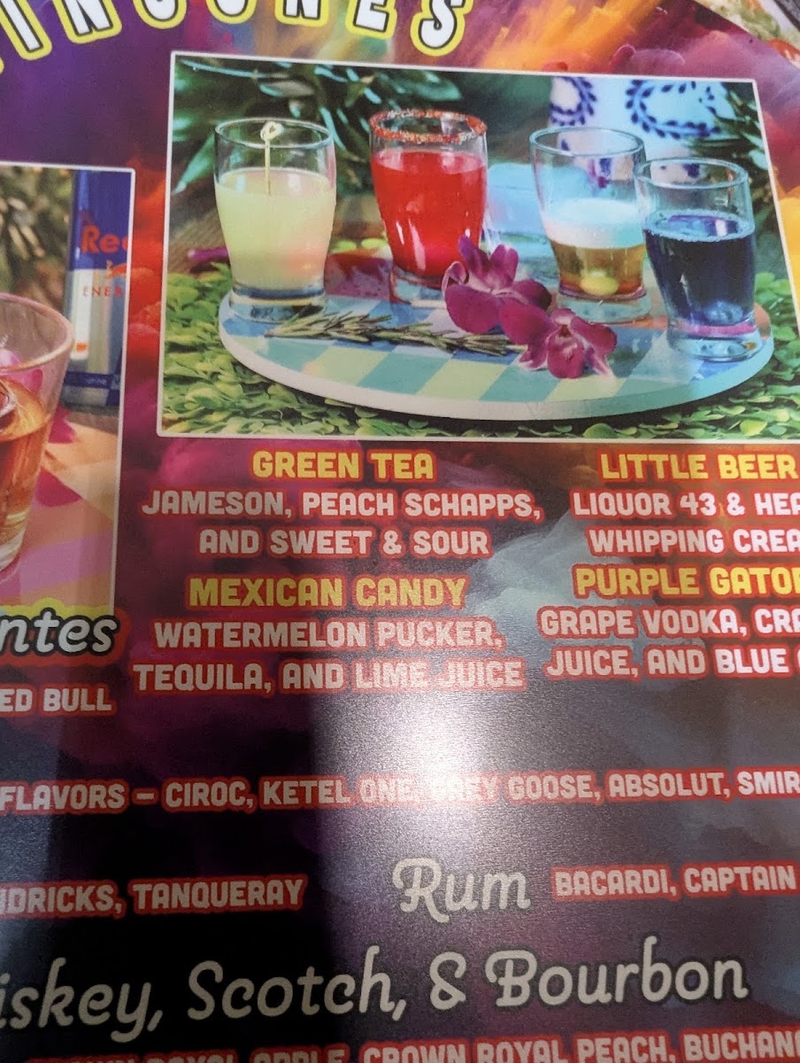La Fiesta Toledo menu board
