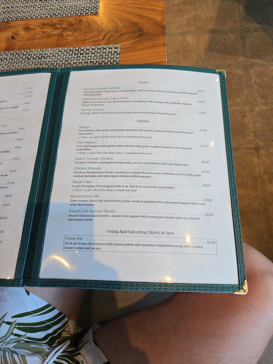 Michael's in Borrego menu board