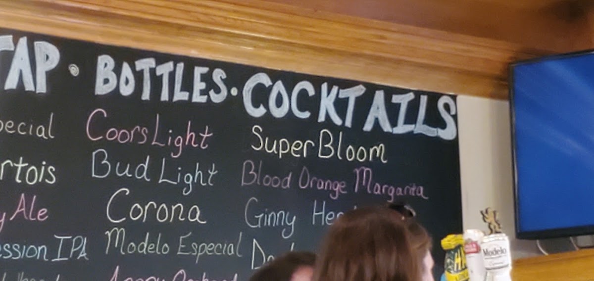 Big Horn Burgers & Shakes menu board