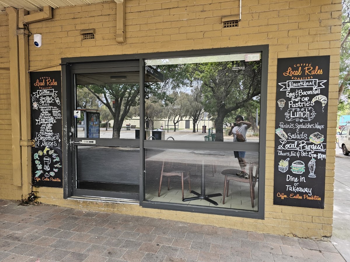 Local Rules Coffee Roasters menu board
