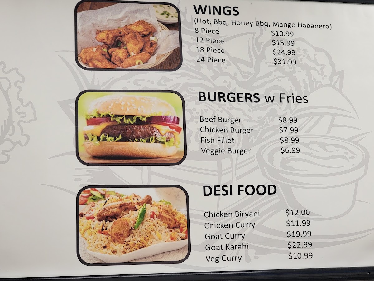 Union Fried Chicken & Grill (Halal) menu board