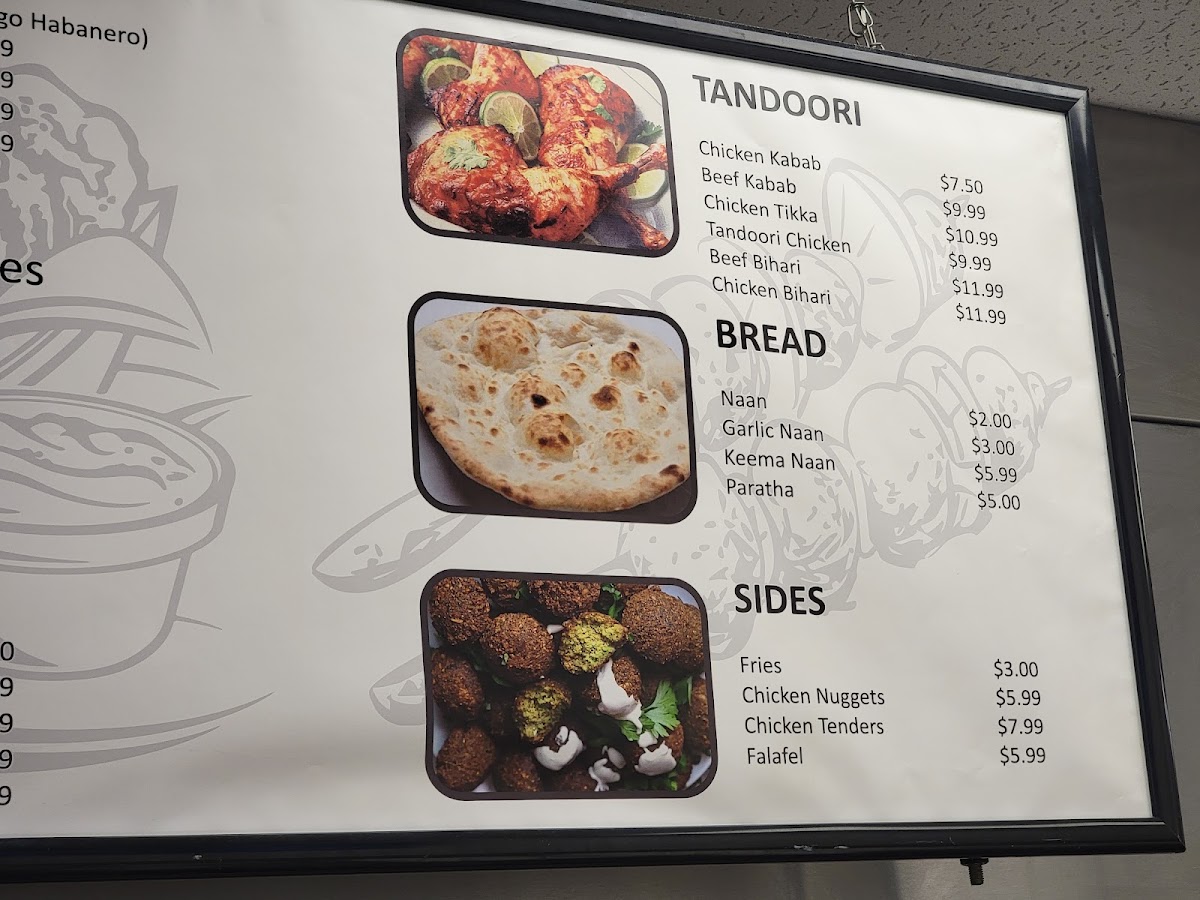 Union Fried Chicken & Grill (Halal) menu board