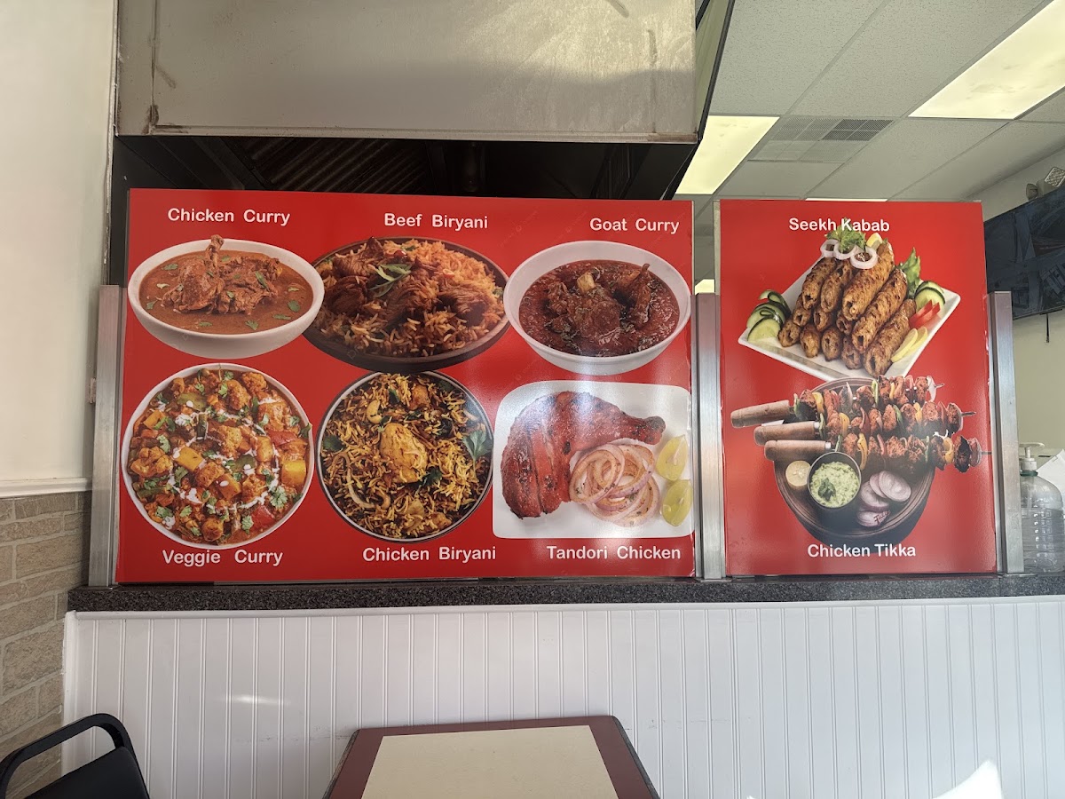 Union Fried Chicken & Grill (Halal) menu board