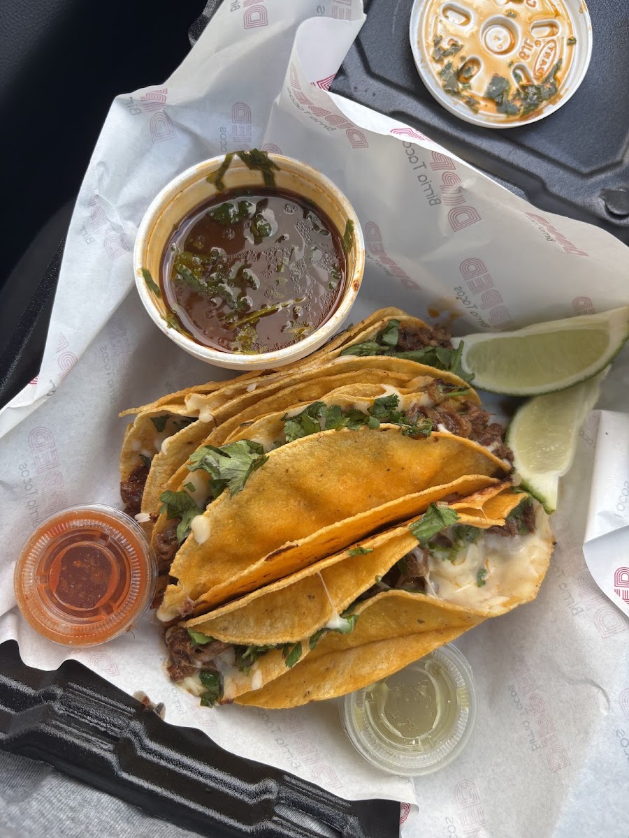 Dipped Birria Tacos