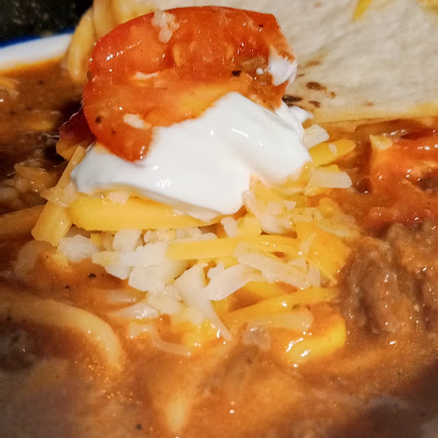 Regular Frito Pie and Large Frito Pie