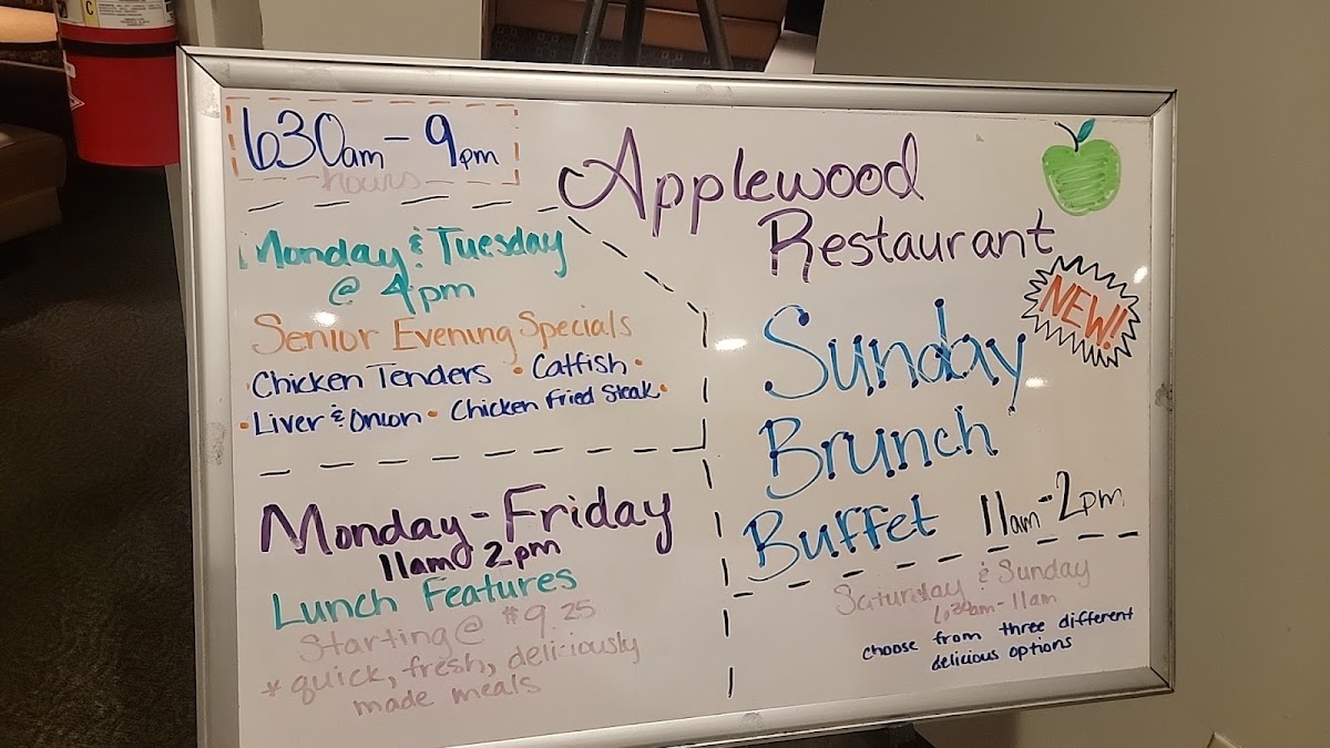 Plaza Grill menu board