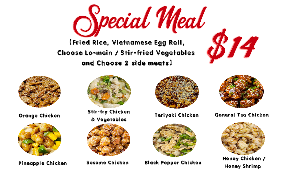 Ngoc Kitchen menu board