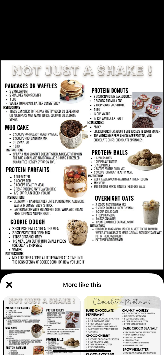 GetFit Enterprise menu board