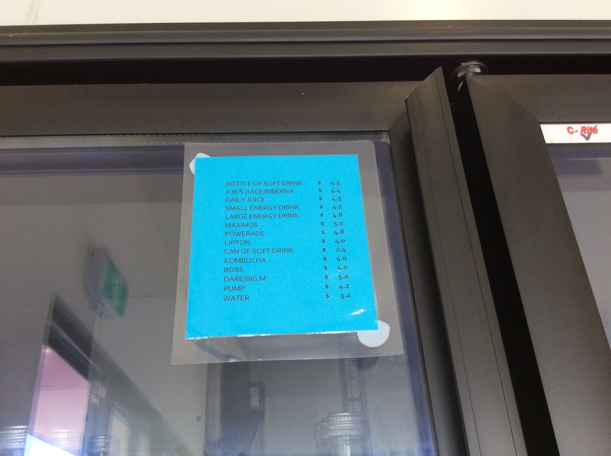 Alexia Cafe menu board