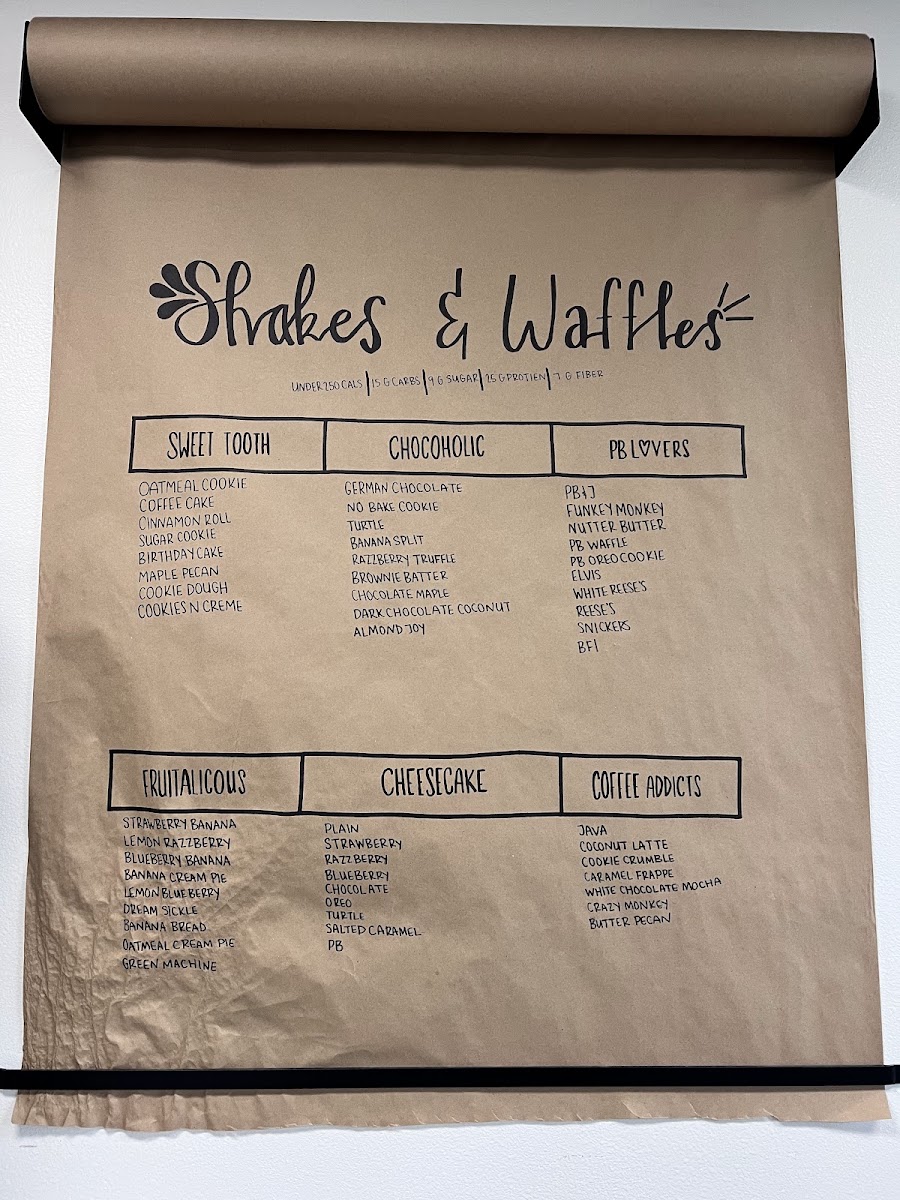 Sunshine Nutrition - Herbalife Teas menu board