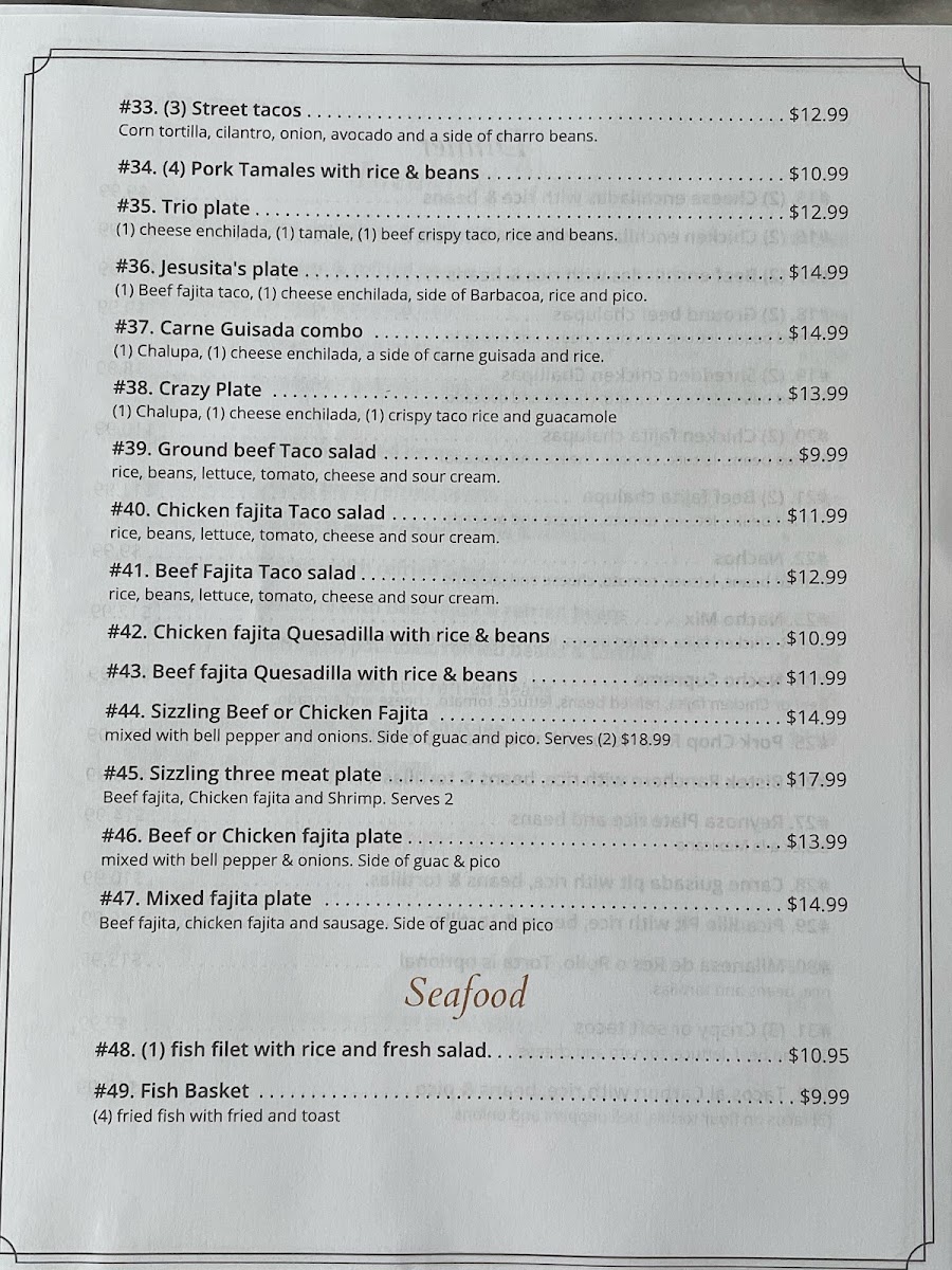 Norma's Tamales menu board