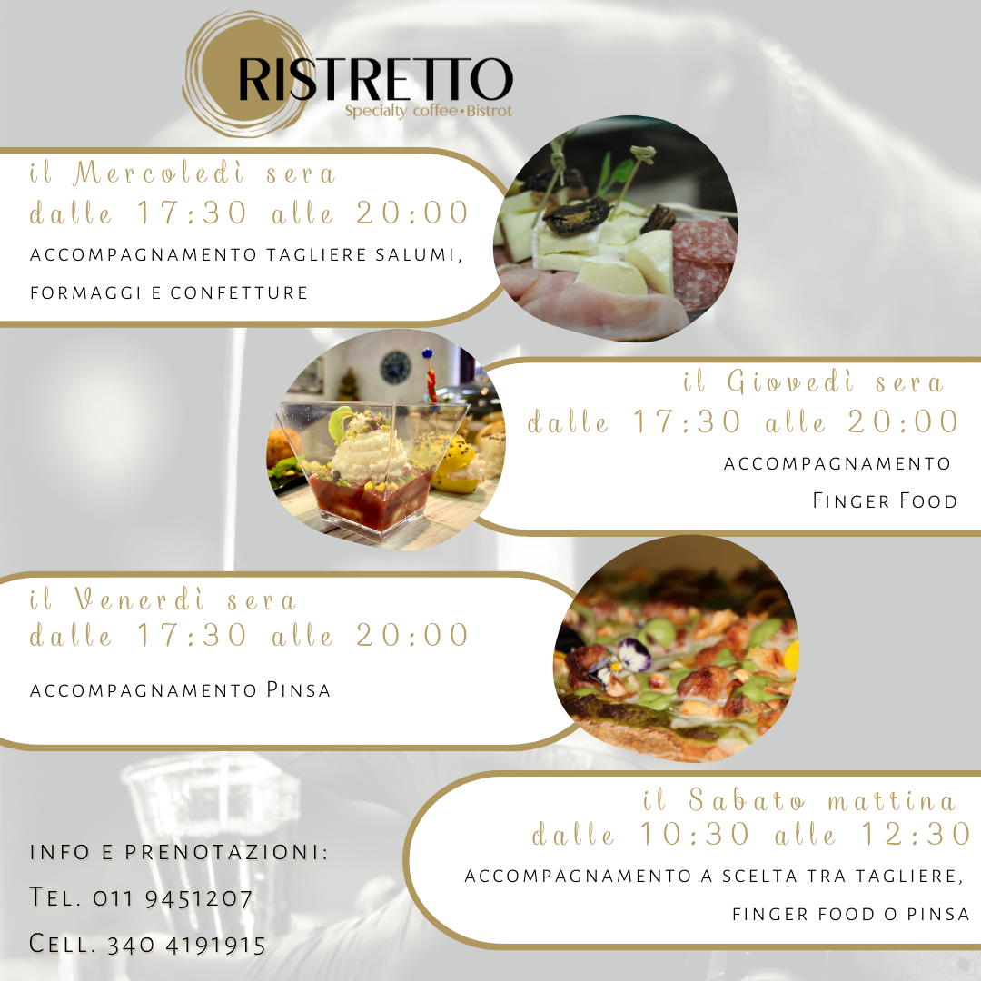 Ristretto Specialty Coffee Bistrot menu board