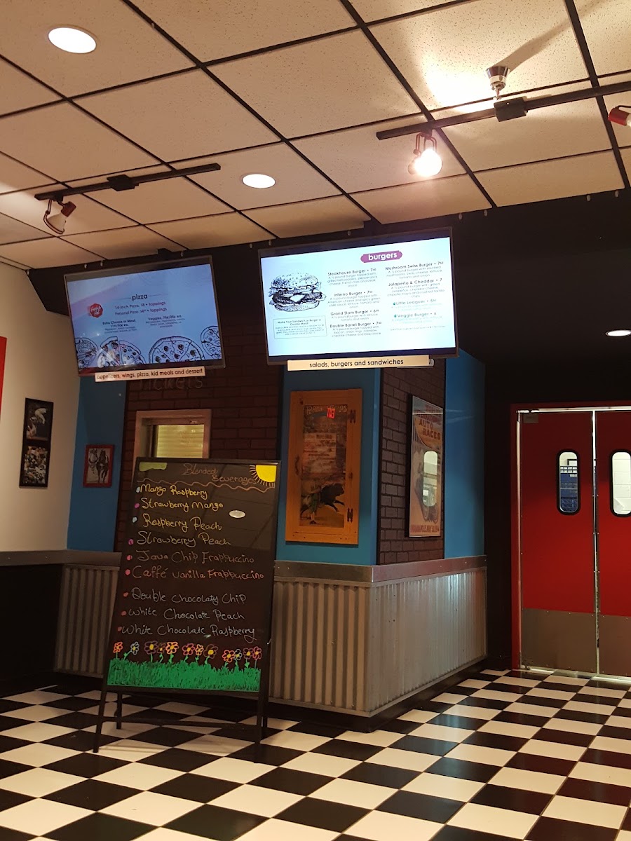 Northern Lights Club menu board