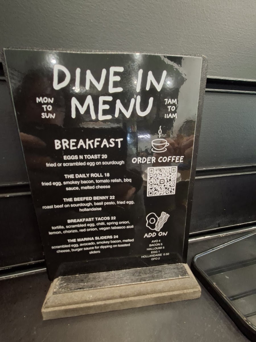 The Grind Reaper menu board