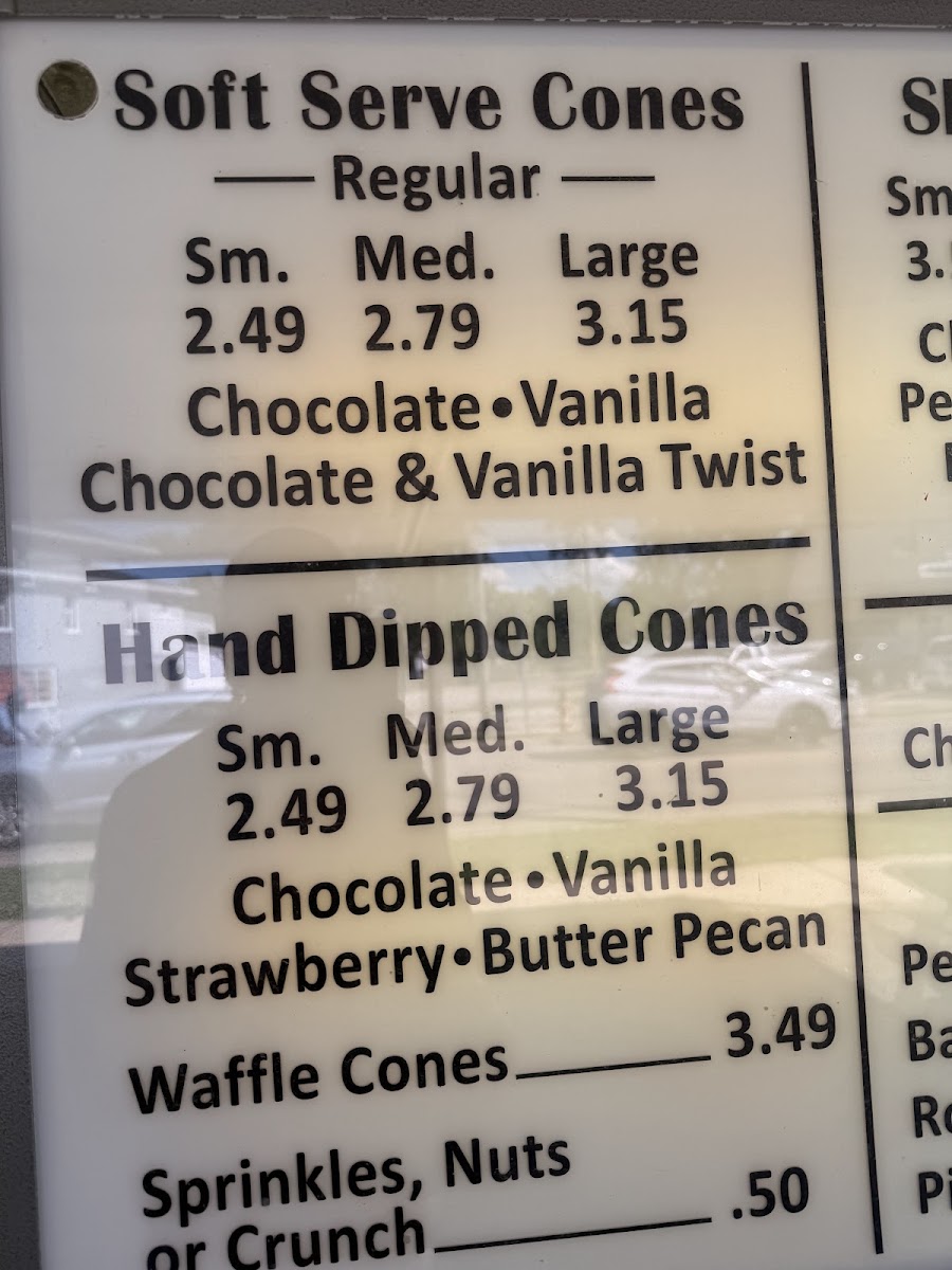 38 Dairy menu board